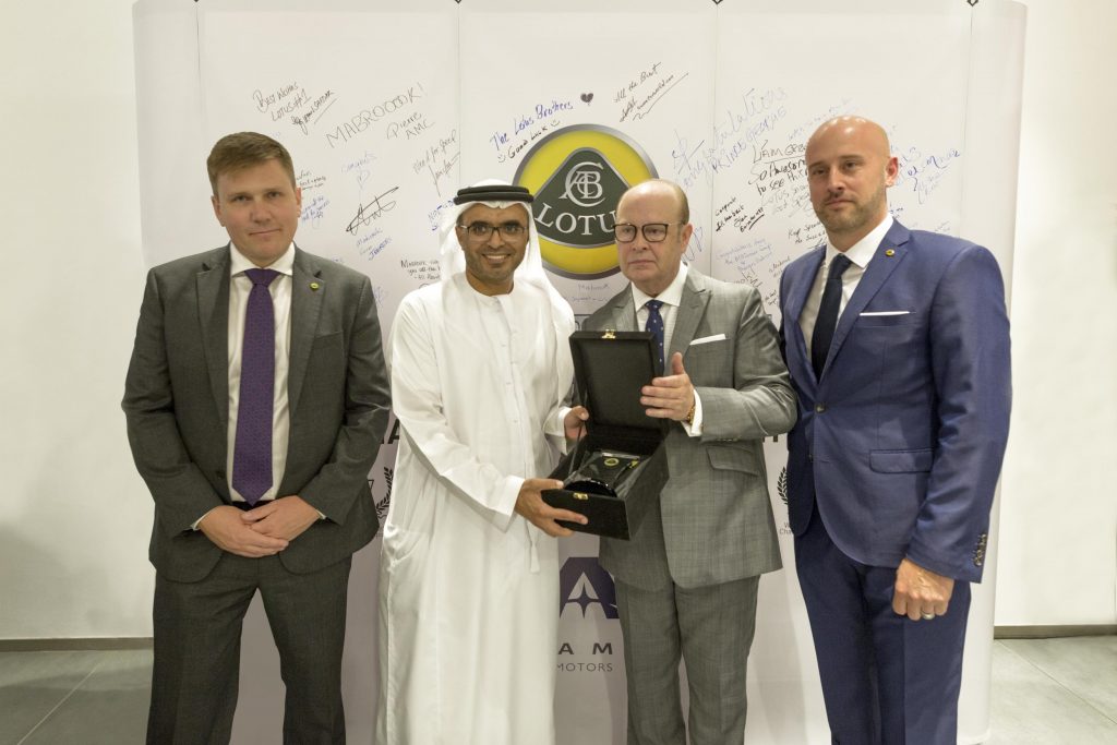New Lotus showroom opens in Dubai