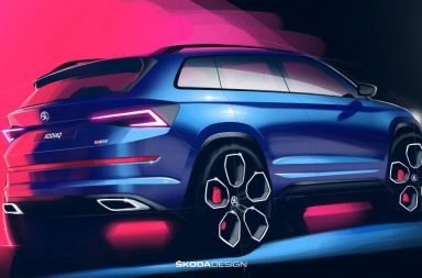 A first look at the overall design of ŠKODA’s new Kodiaq vRS