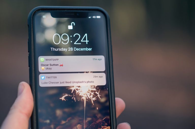 person holding phone