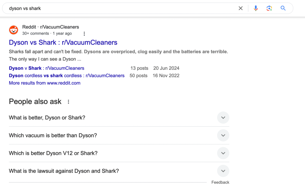 reddit marketing dyson vs shark
