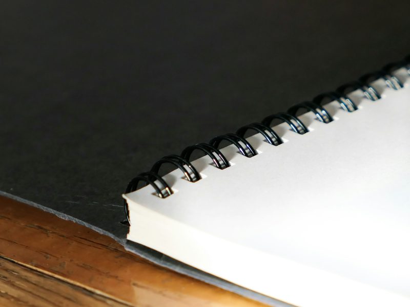 Moleskine branded notebook